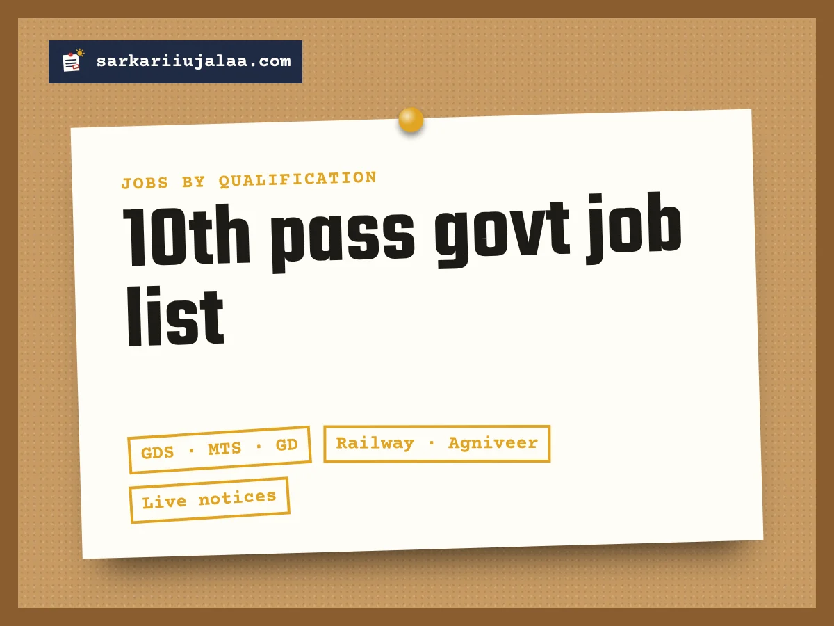 10th pass govt job list