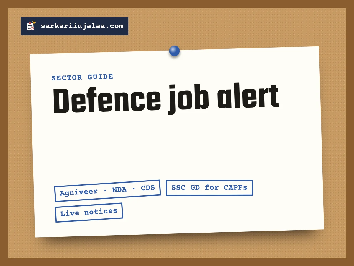 Defence job alert