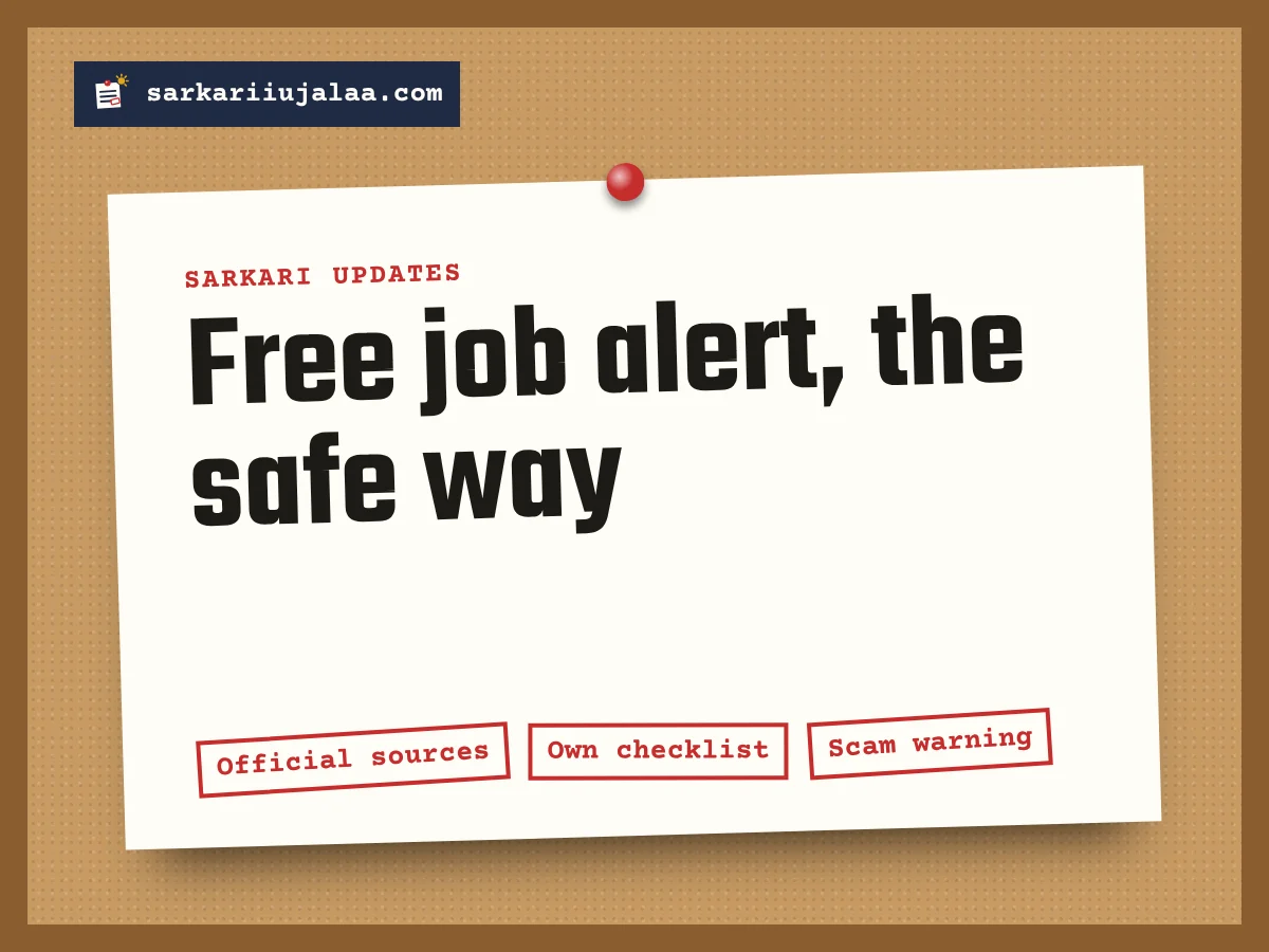 Free job alert, the safe way