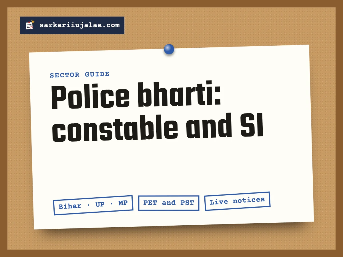 Police bharti: constable and SI
