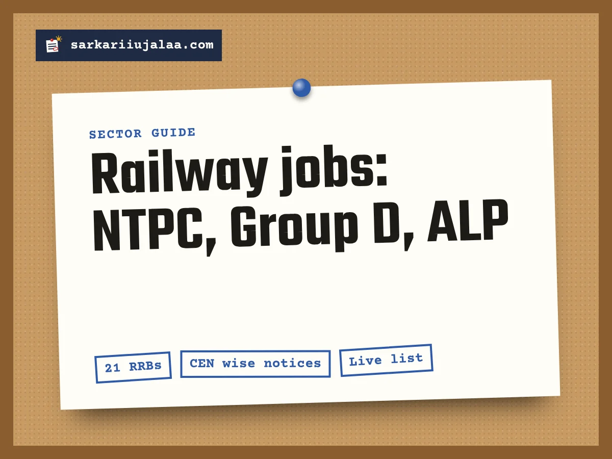 Railway jobs: NTPC, Group D, ALP